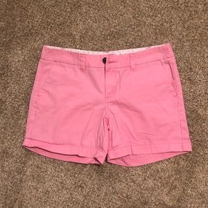 Pink jean shorts
